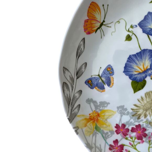 Rachel Ashwell Melamine Dinner Plates 11in Spring Floral Butterfly Set of 4 New - Picture 10 of 13